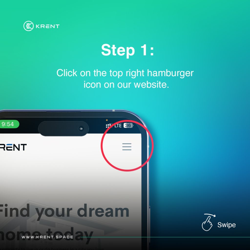 How to sign up on krent