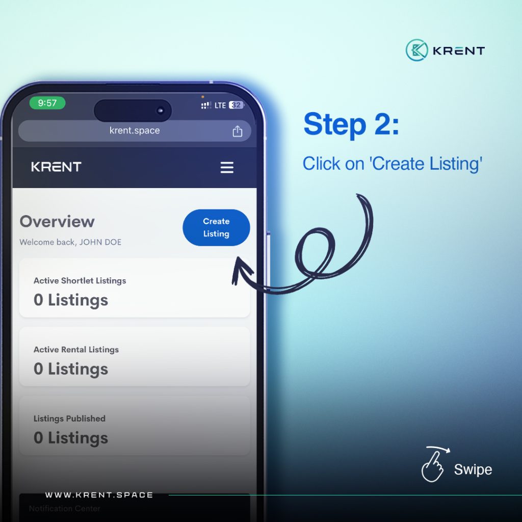 How to list your properties on Krent 2