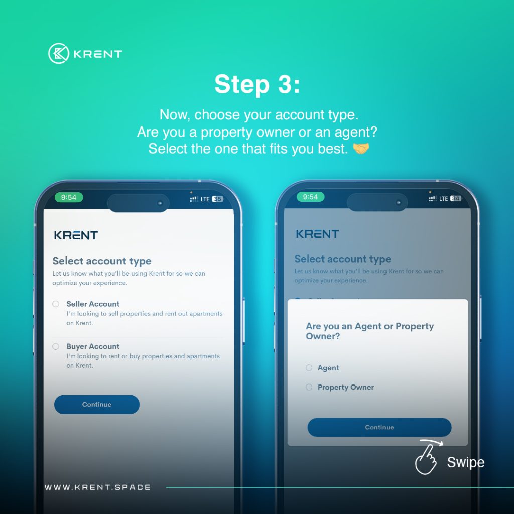 How to sign up on Krent