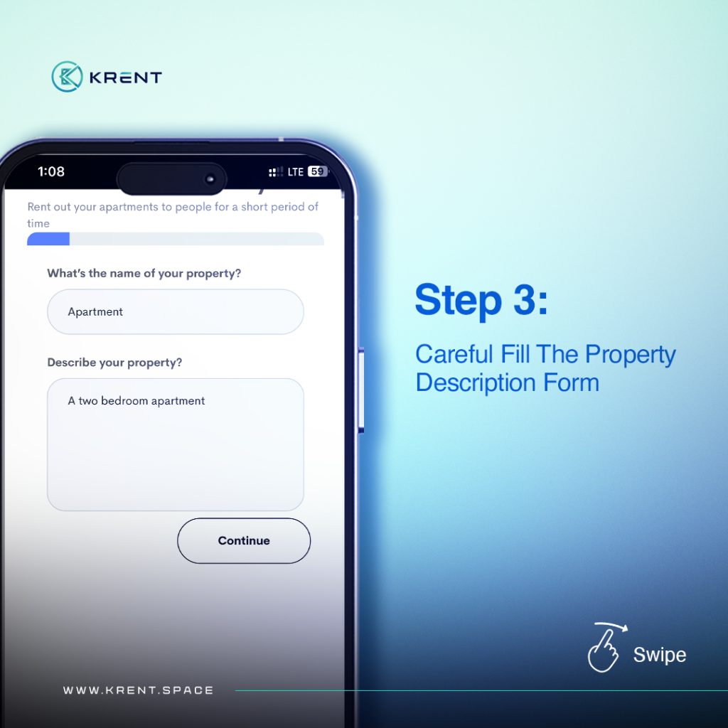 How to list your properties on Krent 3