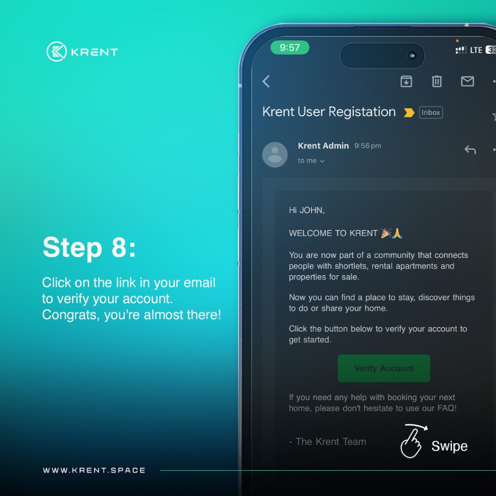 How to sign up on Krent